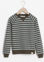 Sissy-Boy - Groen met bruin gestreepte sweater