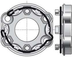 Motorsteun Somfy motoren