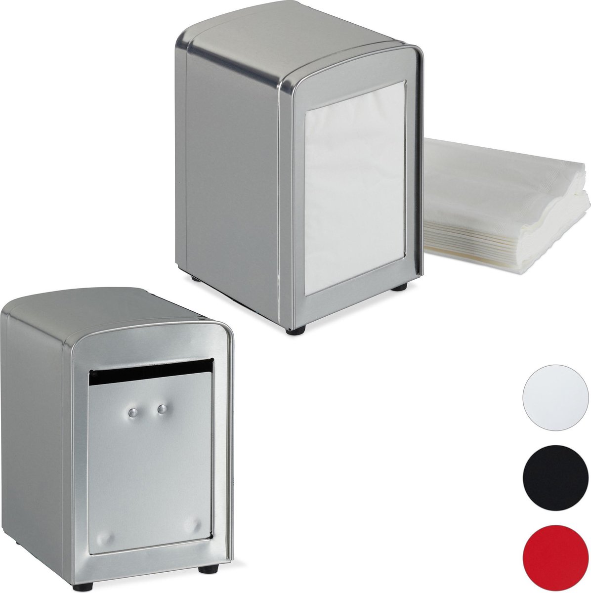 2x servettenhouder retro - American Diner - servet houder - servetten dispenser