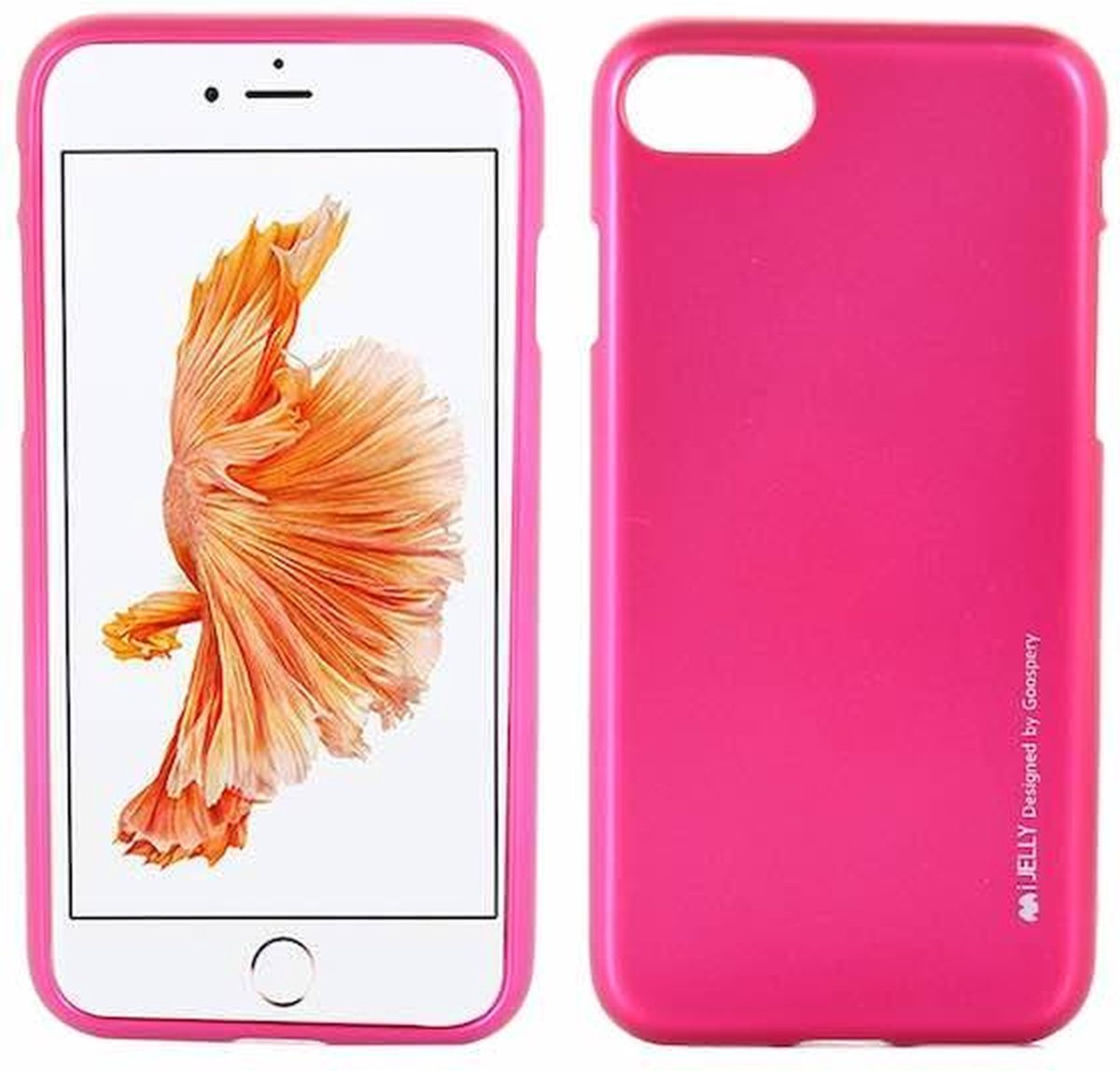 iPhone 7 / iPhone 8 Siliconen TPU Hoes Magenta