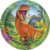 UNIQUE - 8 kartonnen dinosaurus borden - Decoratie > Borden
