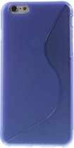 iPhone 6/6S Plus siliconen hoesje - Paars -Blauw