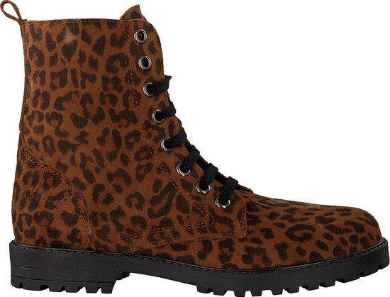 Clic! Meisjes Veterboots 9584 - Cognac - Maat 35 | bol.com