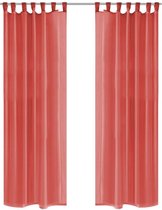 Gordijnen voile 140x175 cm rood 2 st