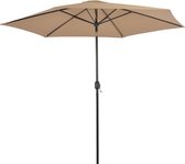 Tuinparasol met metalen paal 300 cm taupe