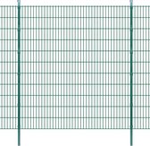 Dubbelstaafmatten en palen 2008x2230 mm 20 m groen