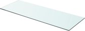 Wandschap transparant 70x25 cm glas