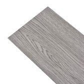 vidaXL - Vloerplanken zelfklevend - PVC - Donkergrijs - 91,5 x 15,2 cm - 36 st