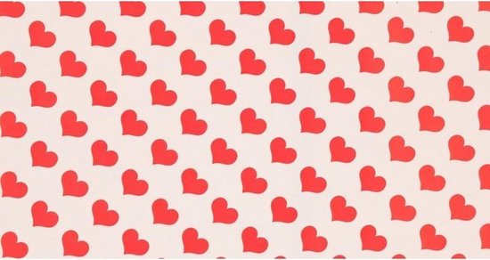 hobby de begeleiding privacy Bruiloft inpakpapier/cadeaupapier rode hartjes print 200 x 70 cm rol -  Huwelijkscadeau... | bol.com