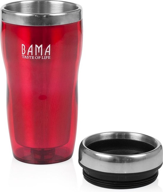 Bama Thermos beker / Travel Mug Capri 450ml Rood bol