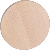 Nordiq Memphis houten kapstokhaak - Wandknop - Ø12 cm - Whitewash