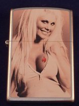 Aansteker Zippo Sexy Retro Blond Pin Up Rip Shirt