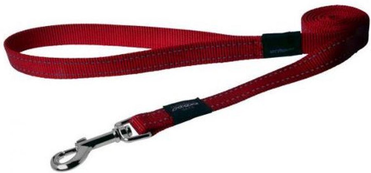 Rogz Utility Lijn Rood - Hondenriem - 140x2 cm