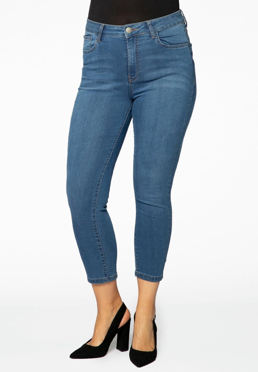 Yoek | Grote maten - dames jeans skinny 7/8 - lichtblauw | bol.com