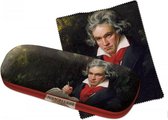 Bekking & Blitz - Brillenkoker - Brillenetui - Inclusief brillendoekje - Klassieke Musiek - Ludwig van Beethoven - Joseph Karl Stieler - Beethoven-Haus Bonn - Uniek design