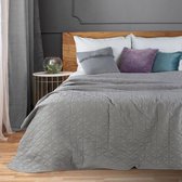 Beddensprei_sprei_kleur_zilver_220X240cm_100% POLYESTER_