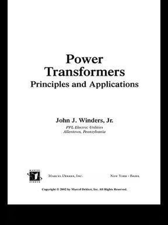 Power Engineering (Willis) - Power Transformers - cover