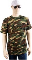 Army camouflage t-shirt korte mouw 2XL