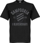 Sampdoria Established T-Shirt - Zwart - S