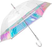 Perletti Paraplu Iridescent Dome 102-87 Automatisch Dames Transparant