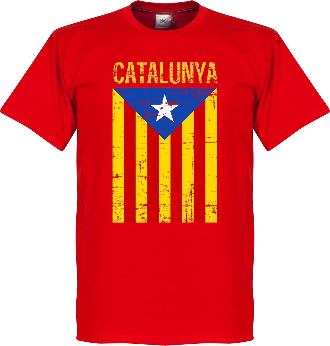 Catalonië Vintage T-Shirt - Rood - XXL