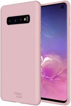 HappyCase Samsung Galaxy S10 Siliconen Back Cover Hoesje Roze