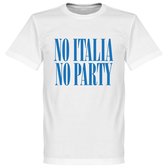 No Italia No Party T-Shirt - XXXL
