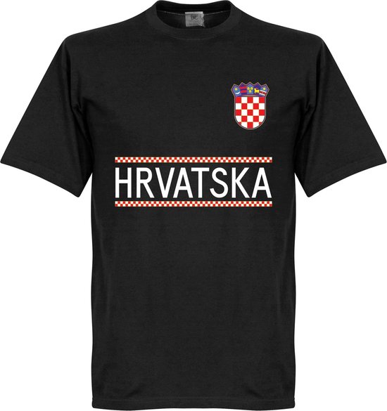T-shirt de l'équipe de gardien de la Croatie - Noir - XL