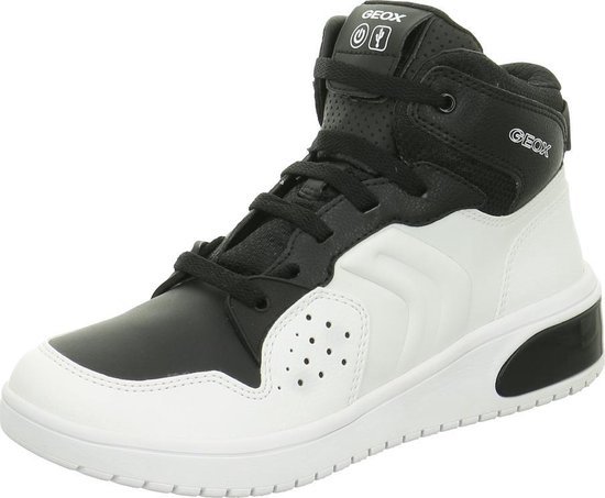 Geox XLED - Hoge sneakers - Jongens - Zwart/Wit - Maat 36 | bol.com