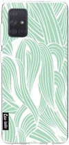 Casetastic Samsung Galaxy A71 (2020) Hoesje - Softcover Hoesje met Design - Seam Foam Organic Print Print