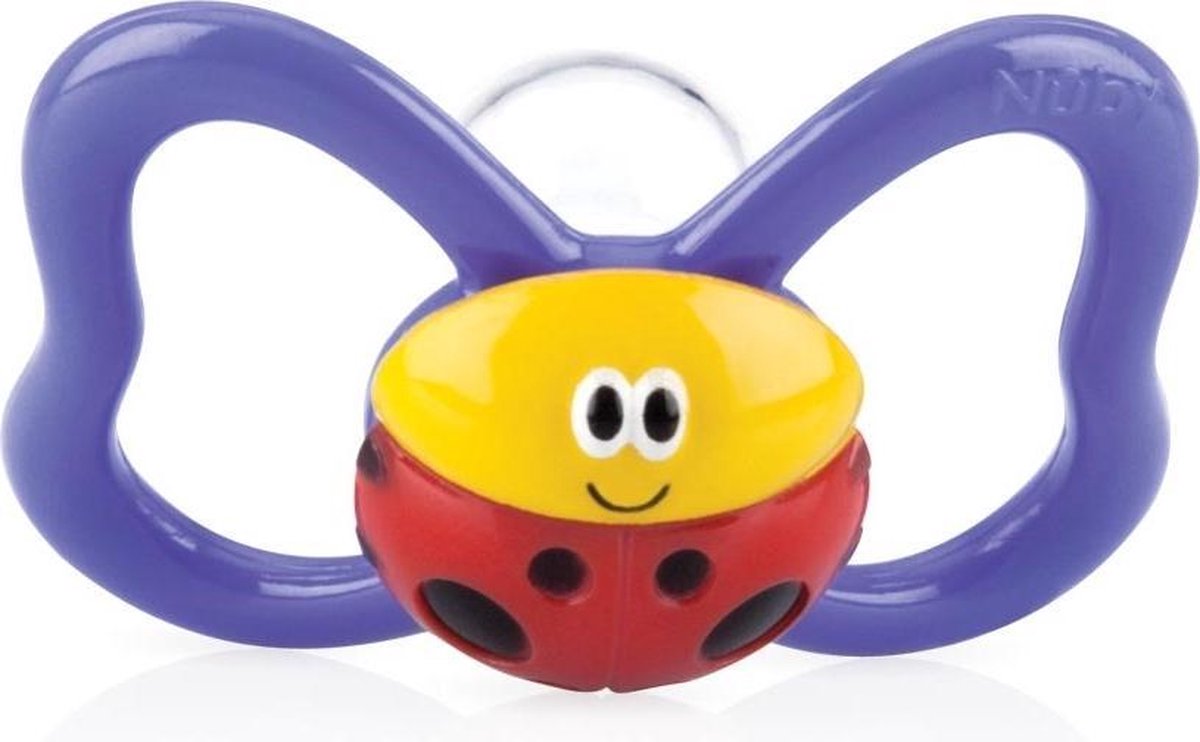 Goedkoopste Nuby Fopspeen 3d-paci-pals Ovaal Siliconen 12 Cm Paars