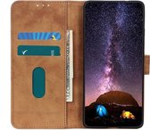 Samsung Galaxy S20 Ultra Hoesje Retro Style Wallet Book Case Bruin
