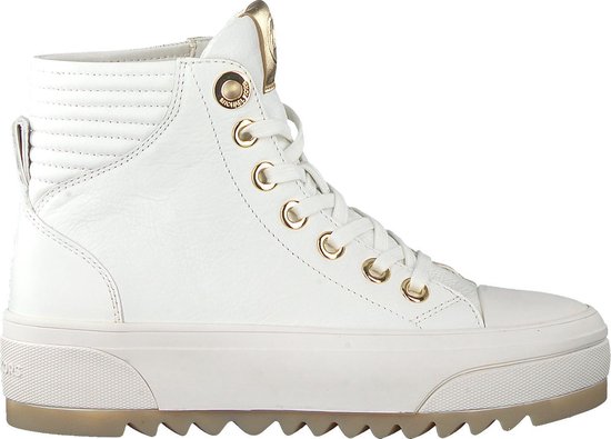 Michael Kors Dames Hoge sneakers Keegan High Top - Wit - Maat 37,5 | bol