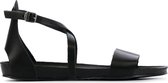 Red Rag Vrouwen Leren    Sandalen / Damesschoenen 79242 - Zwart - Maat 38