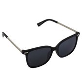 Visionmania Zonnebrillen Dames Vierkant - UV 400 - Zwarte lenzen - Zwart frame