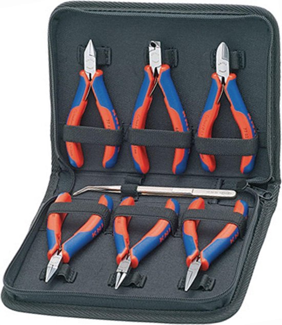 Knipex 00 20 16 Elektronicatangenset in Etui - 7-delig