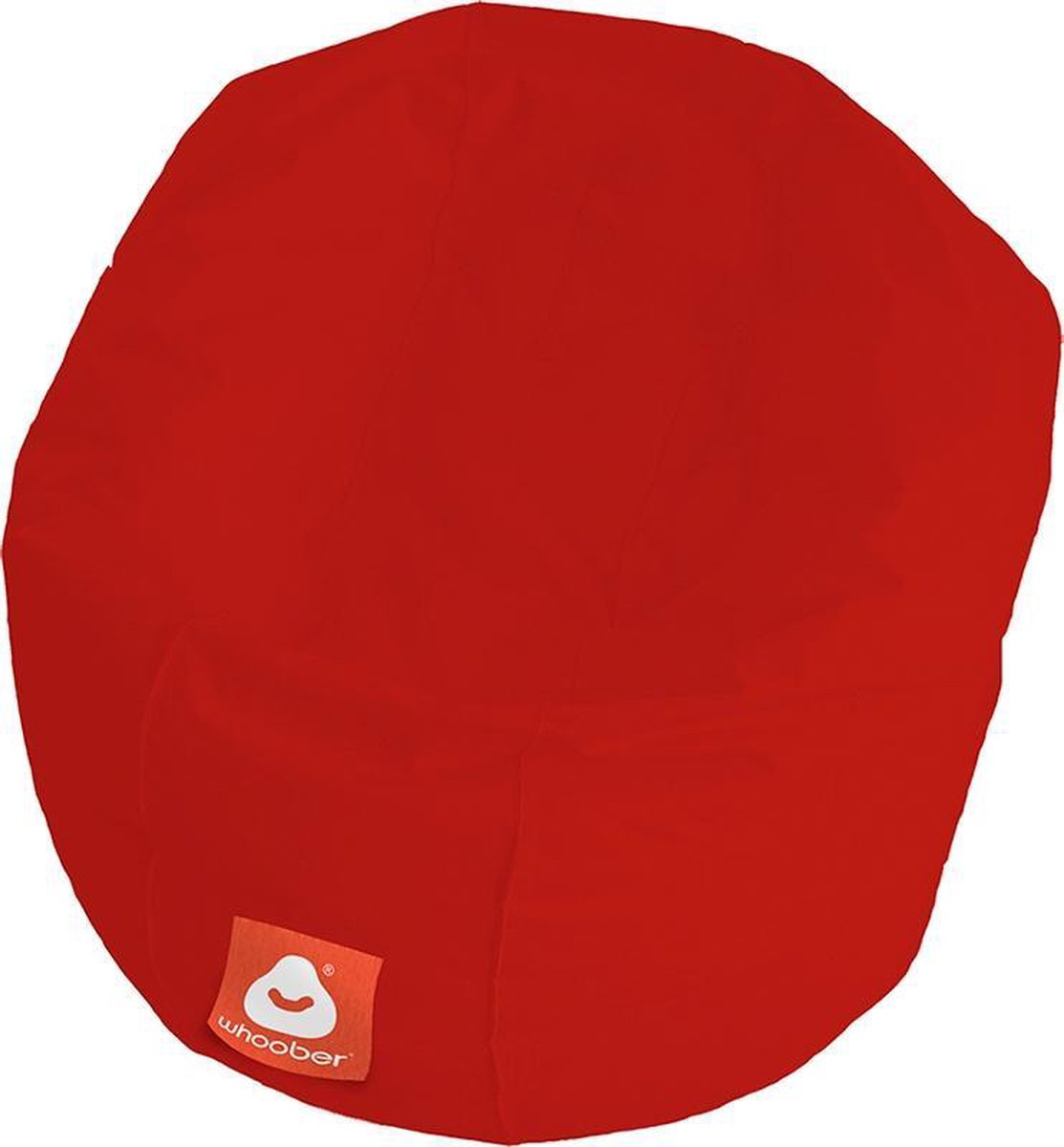 Whoober ronde zitzak Ibiza M outdoor rood - Wasbaar - Voor binnen en buiten