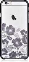 Devia Zwart Crystal Rococo PC Transparant Back Cover Hoesje iPhone 6 / 6S Plus