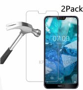 Ntech 2Pack Nokia 7.1 Screenprotector Tempered Glass