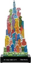Goebel - James Rizzi | Decoratief beeld / figuur The City that Never Sleeps 70 | Porselein - 70cm - Pop Art - Limited Edition