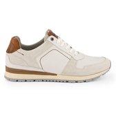 Travelin' Welton - Sportieve Leren Herensneaker - Wit Leer - Maat 45