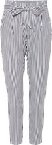 Vero Moda Broek Vmeva Hr Loose Paperbag Cot Ps P No 10216701 Snow White/navy Dames Maat - W28 X L32