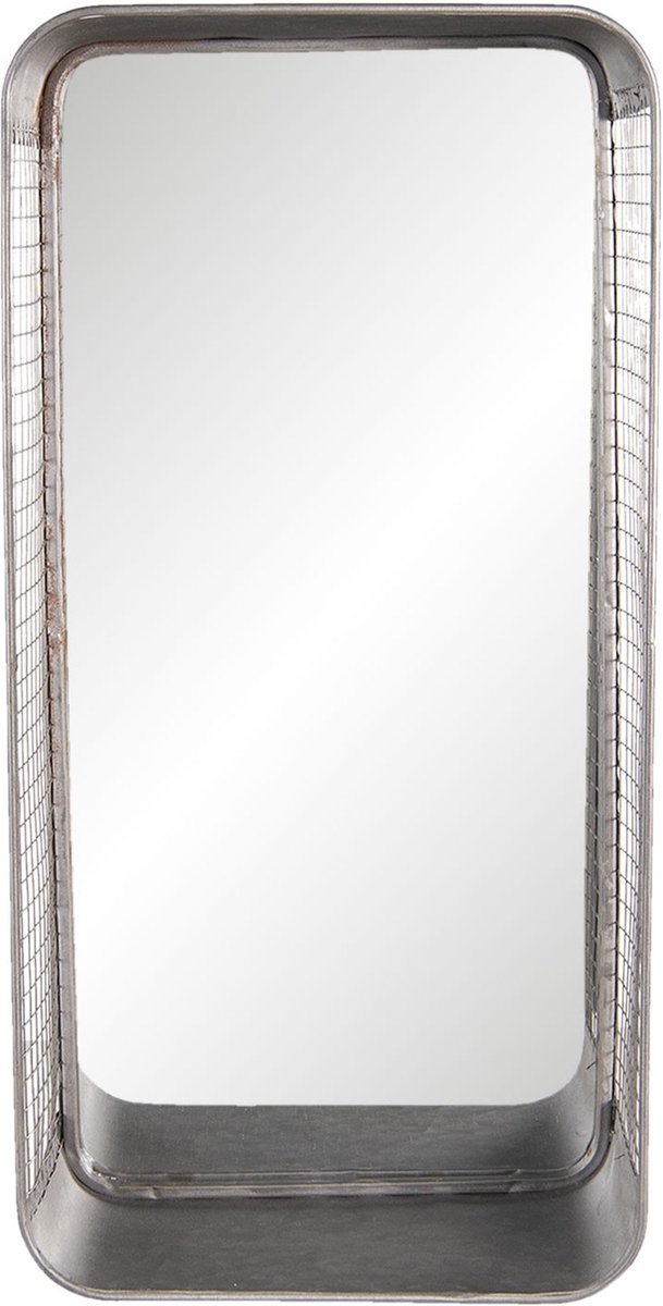 Spiegel 28x57 cm Grijs IJzer