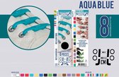 SHOEPS 8 Aqua Blue - elastische veters
