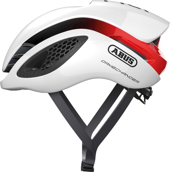 Casque de vélo Abus GameChanger - Taille M (52-58 cm) - blanc rouge |  bol.com