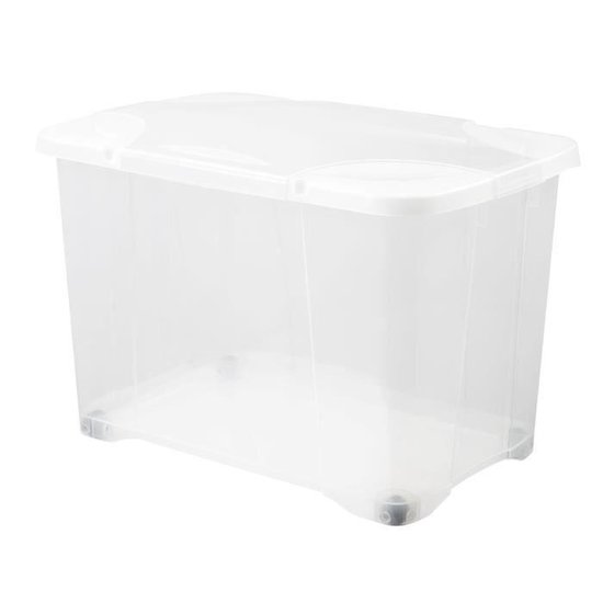 Caisse plastique avec couvercle 60 litres