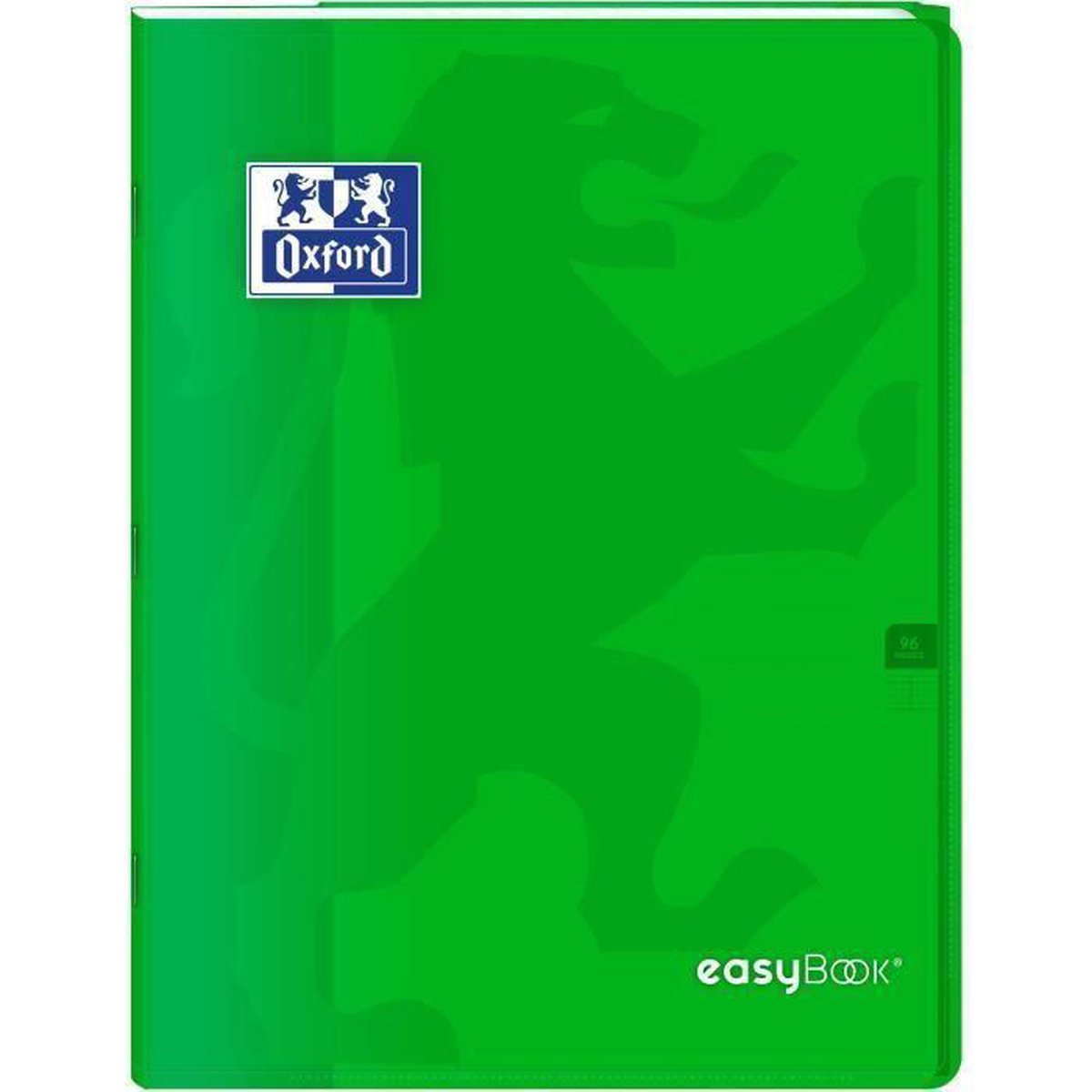 OXFORD - Easybook geniete notebook - 24 x 32 cm - 96 p seyes - 90 g - Groen