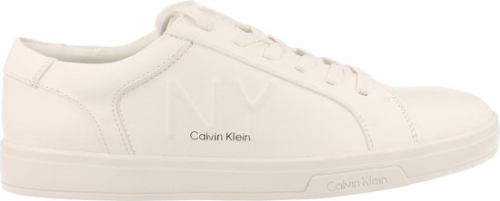 Calvin Klein Sneaker Laag Heren Boone Trend White Leder - Wit 41 | bol.com