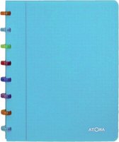 Atoma Tutti Frutti schrift, ft A5, 144 bladzijden, commercieel geruit, transparant blauw