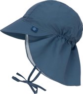 Lässig Splash & Fun Sun Protection Zonnehoed Flaphoed met UV bescherming -  Navy 2 9-12 maanden, maat 48/49